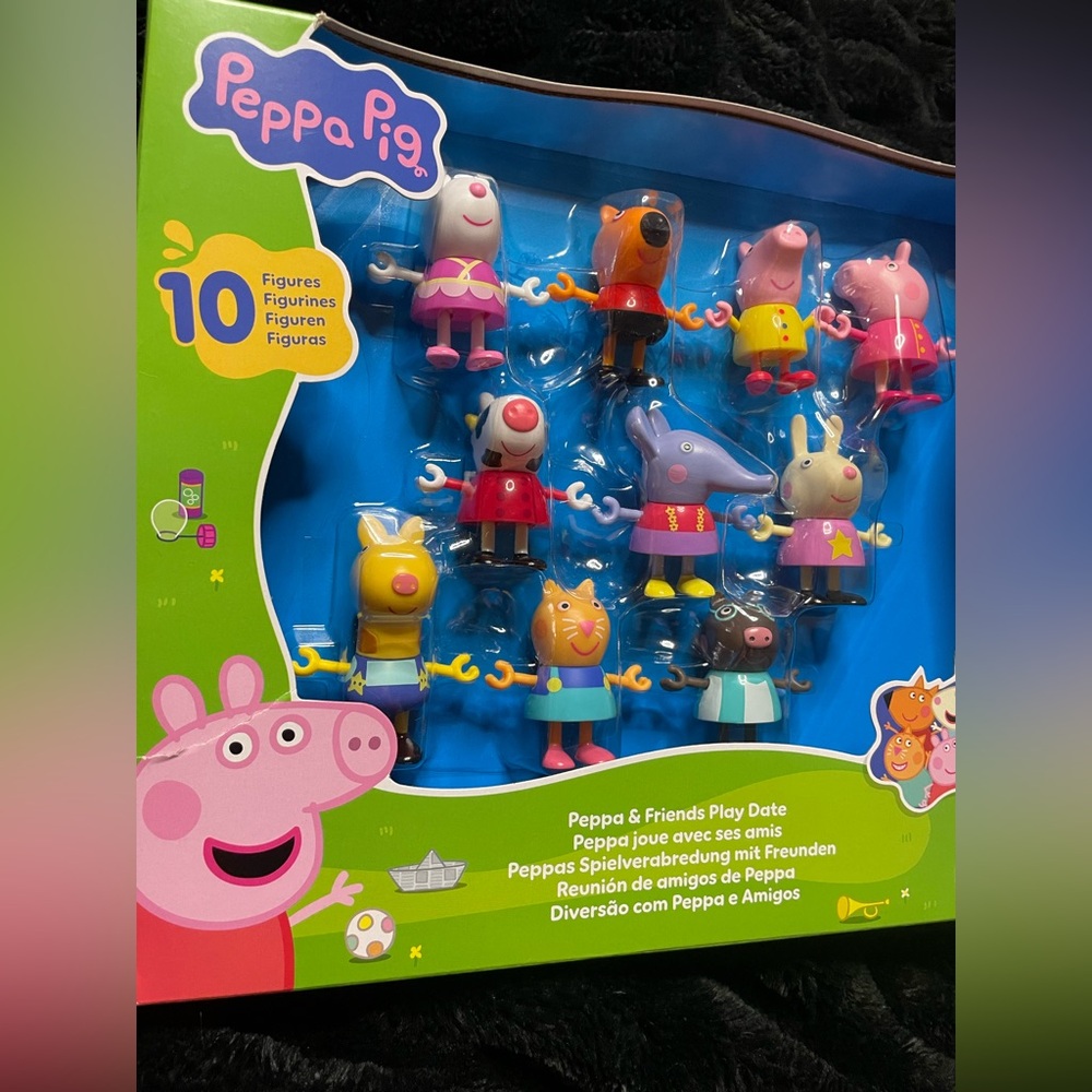 Hasbro Peppa Pig & Friends Play date 10 figurines NEW IN PACKAGE! - Picture 2 of 10